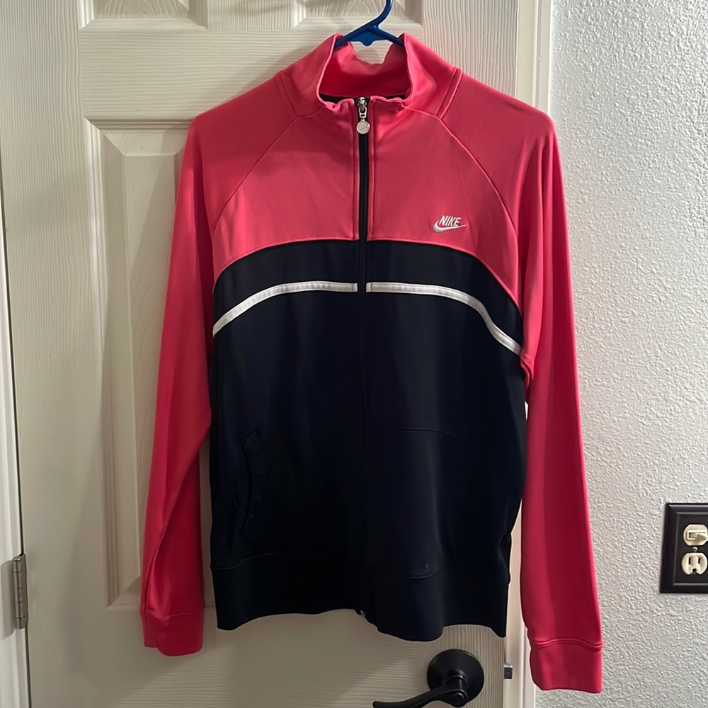 Gym jacket black and neon pink